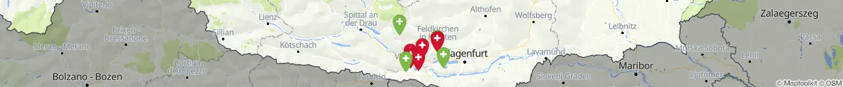 Map view for Pharmacies emergency services nearby Gnesau (Feldkirchen, Kärnten)